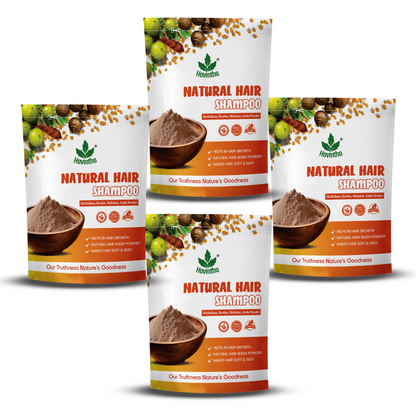 Havintha Natural Hair Shampoo with Amla, Reetha, Shikakai and Methi dana - 8 oz | 0.5 lb | 227 gm