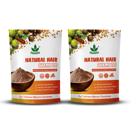 Havintha Natural Hair Shampoo with Amla, Reetha, Shikakai and Methi dana - 8 oz | 0.5 lb | 227 gm