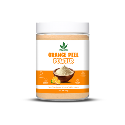Havintha Natural Orange Peel Powder |For Bright Skin | All Skin type | 8 oz | 250 Grams (JAR)