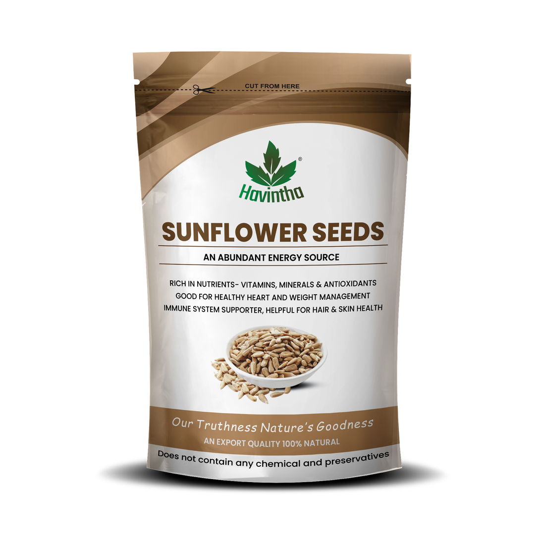 Havintha Natural Sunflower Seed - 9oz  227gm