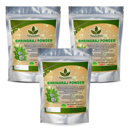 Bhringraj Powder For Hair Growth Split Ends Nourishment Dandruff Moisturising - 8oz | 0.5lb | 227g