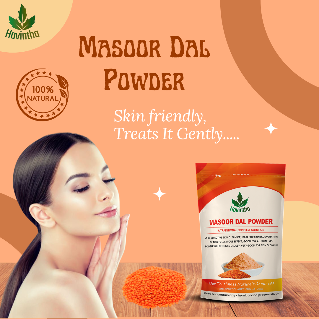 Havintha Masoor Dal Powder For Herbal face wash - 8 oz | 0.5 lb | 227 gm
