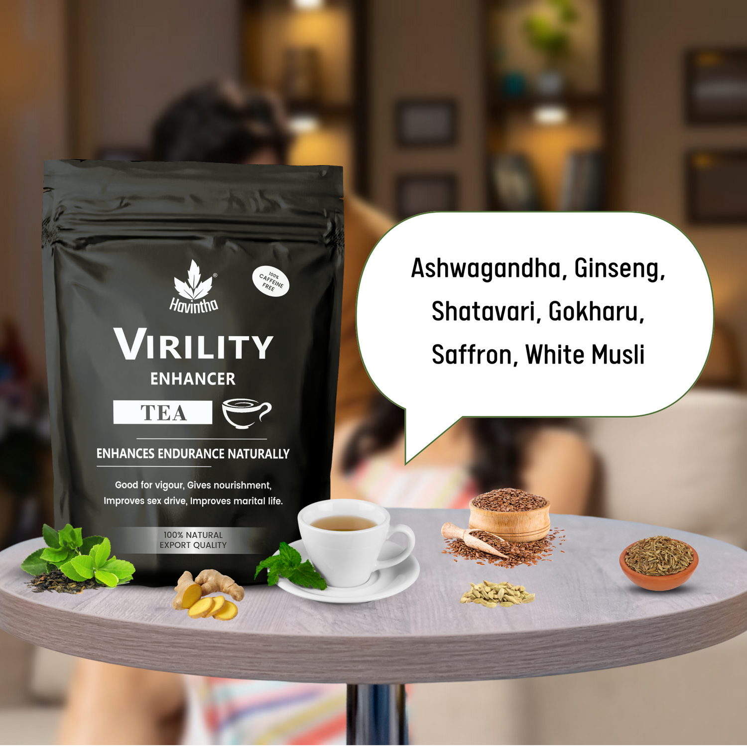 Havintha Virility Enhancer Tea - 1.7 oz | 0.1 lb | 50 gm