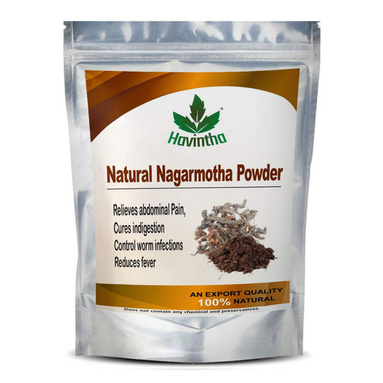 Havintha Natural Nagarmotha Powder for Relieves abdominal pain and control worm infections - 8 oz | 0.5 lb | 227 gm