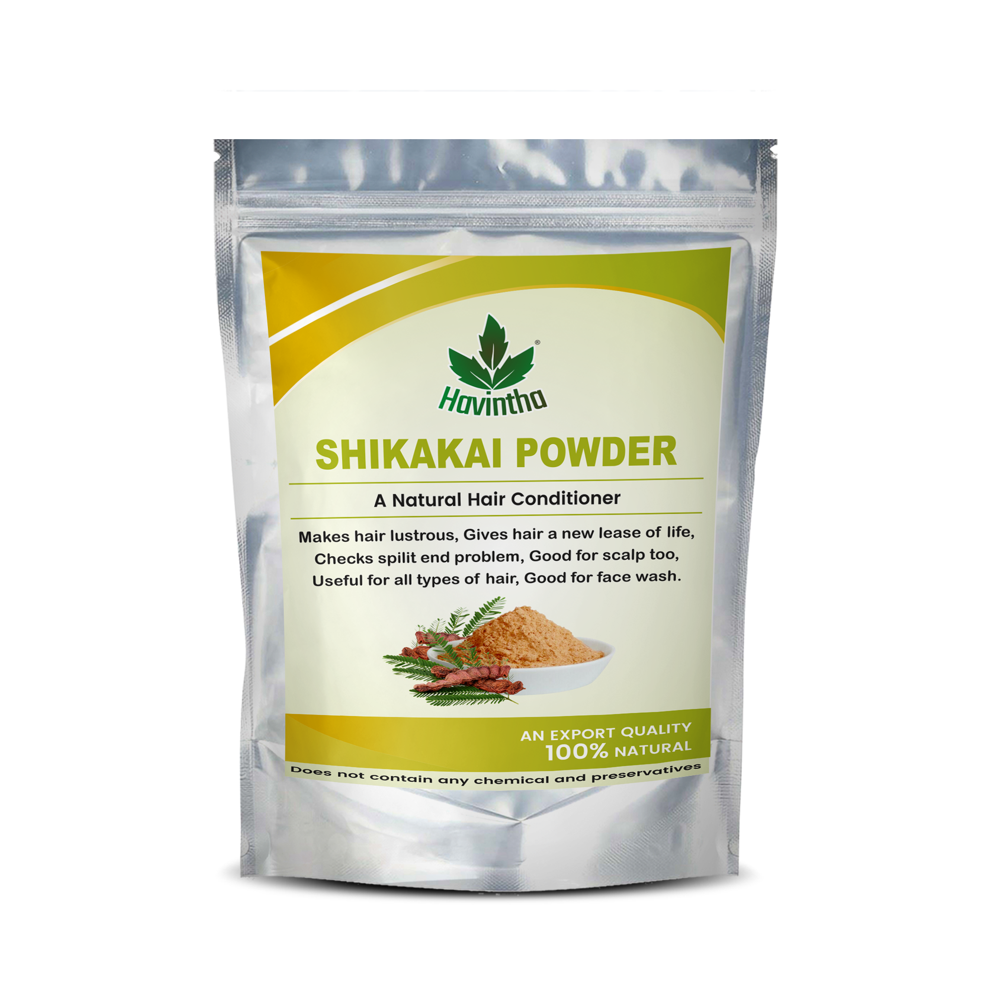 Havintha Shikakai powder organic for hair - 8 oz | 0.5 lb | 227 gm