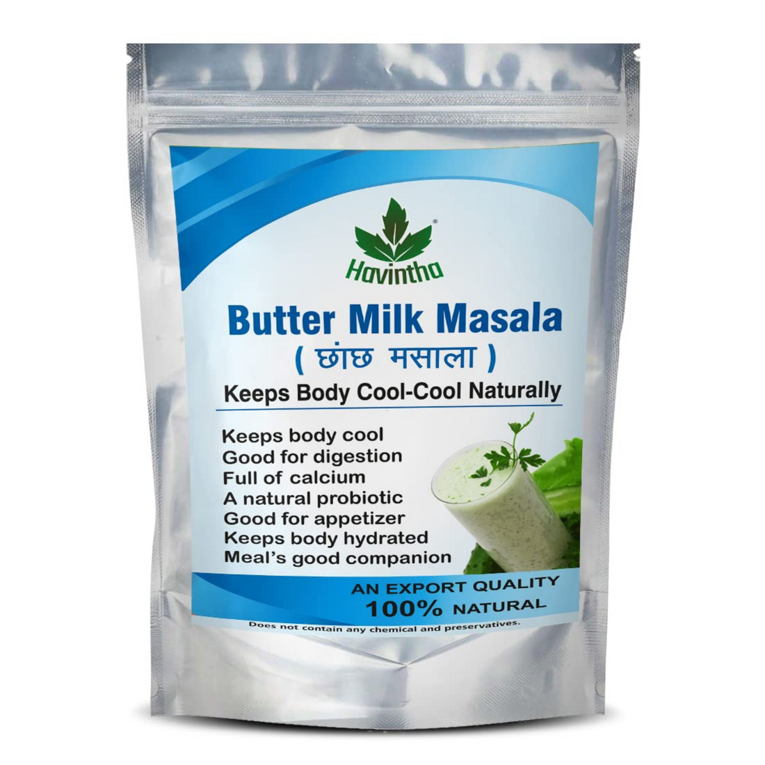 Havintha Chhas Masala (Buttermilk Powder) | Natural &amp; Pure Chhachh Masala Powder Specially for Body Cool - 3.5 oz | 0.2 lb | 100 g