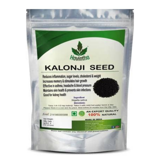 Havintha Kalonji Seeds Help for Lower Cholesterol - 8 oz | 0.5 lb | 227 gm