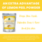 Havintha Natural Lemon Peel Powder for Face Pack | Bright Skin -  8 oz | 0.5 lb | 227 gm