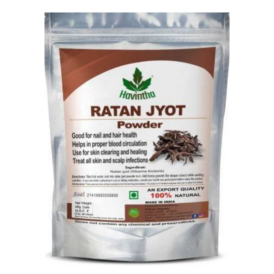 Havintha Ratanjot Powder (Root) Use for Hair Fall, Hair Growth, Skin Burns - 3.5 oz | 0.2 lb | 100 gm