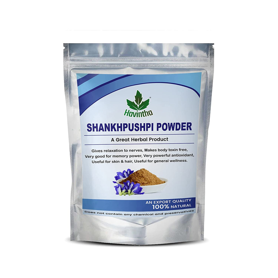 Havintha Natural Shankhpushpi Powder | Ayurvedic Herb for Improve Memory - 8 oz | 0.5 lb | 227 gm