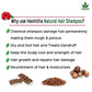 Havintha Natural Flaxseed Shampoo with Amla Reetha Shikakai Methidana Hibiscus and Milk Powder for Dry Hair - 8 oz | 0.5 lb | 227 gm