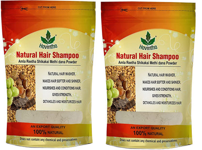 Havintha Natural Hair Shampoo with Amla, Reetha, Shikakai and Methi dana - 8 oz | 0.5 lb | 227 gm