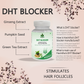 Plant Based DHT BLOCKER with Ginseng Extract, Green Tea & Biotin For Hair fall Control - 60 Capsules.