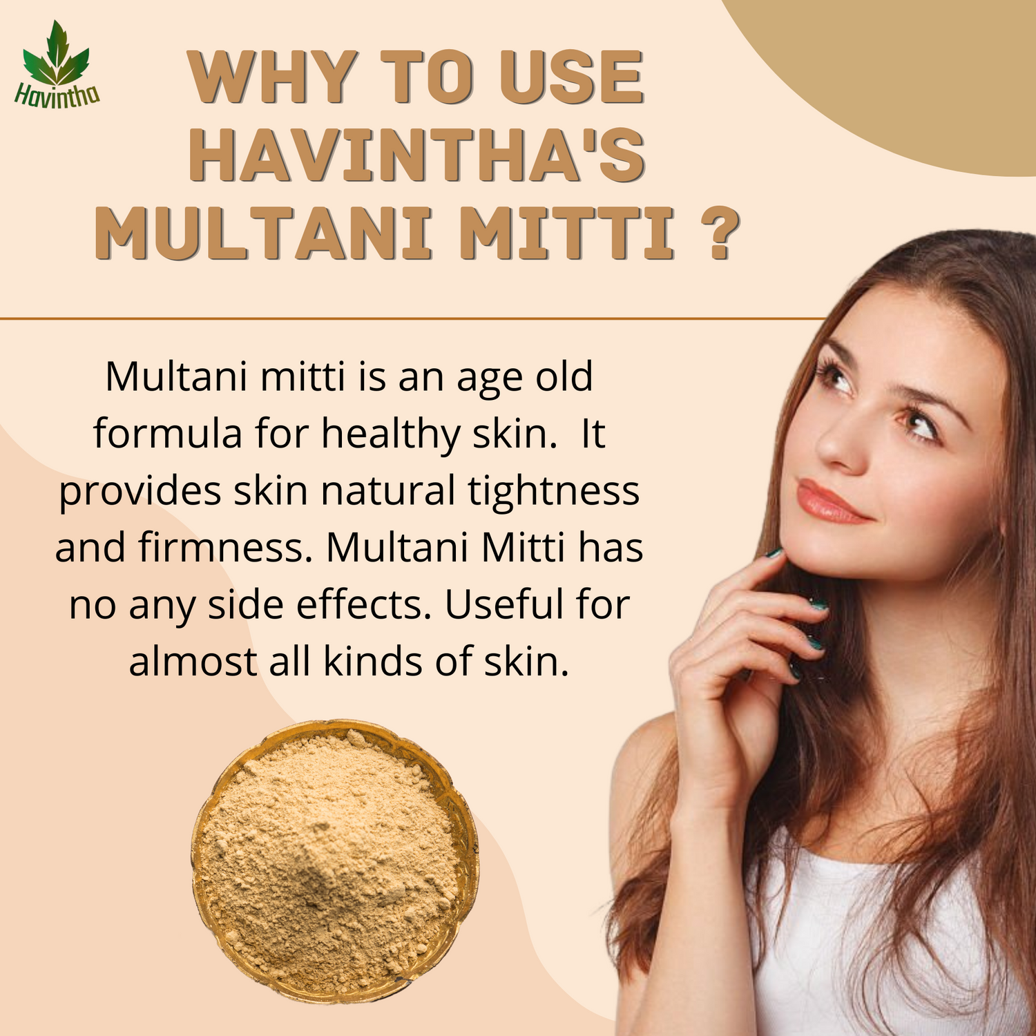 Havintha Natural Multani Mitti Powder Product Of Havintha, Natural Fuller&