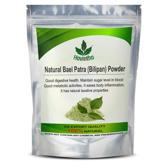 Havintha Natural Bilva Bael Patra/Leaf Powder | Aegle Marmelos is help in Maintaining the Healthy Blood Sugar Levels - 8 oz | 0.5 lb | 227 gm