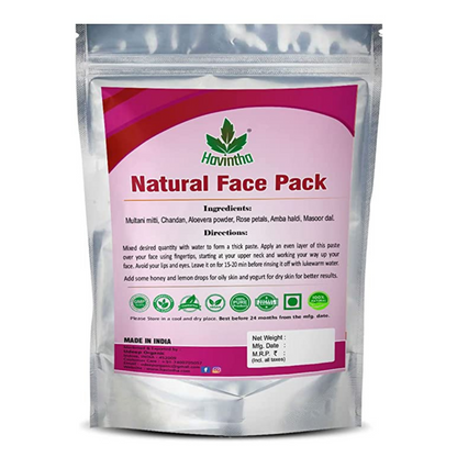 Havintha Face Pack for Skin Fairness Brightening Anti Aging Wrinkles Dark Circles Spots - 8 oz | 0.5 lb | 227 gm