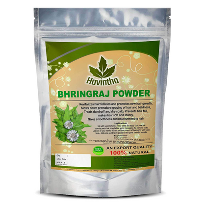 Bhringraj Powder For Hair Growth Split Ends Nourishment Dandruff Moisturising - 8oz | 0.5lb | 227g