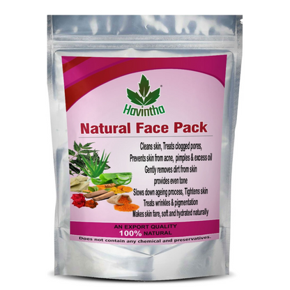 Havintha Face Pack for Skin Fairness Brightening Anti Aging Wrinkles Dark Circles Spots - 8 oz | 0.5 lb | 227 gm