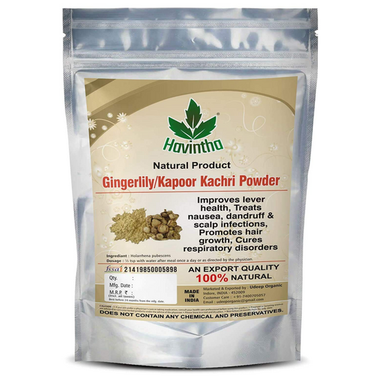 Havintha Kapoor kachri powder for dandruff & scalp hair growth - 8 oz | 0.5 lb | 227 gm